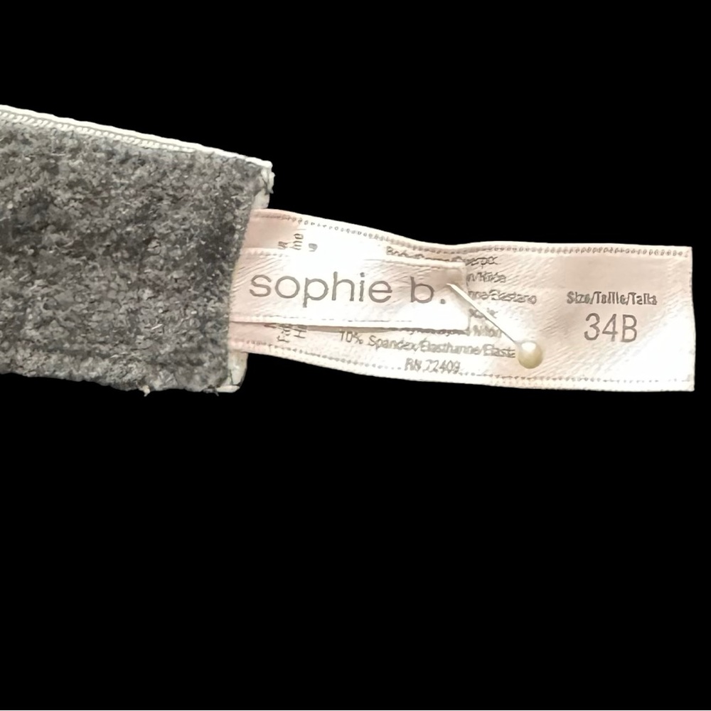 NWOT Sophie B -Women’s Black Bra & Panty Set -Sexy Lace & Leopard -Sizes 34B & L - Picture 9 of 11